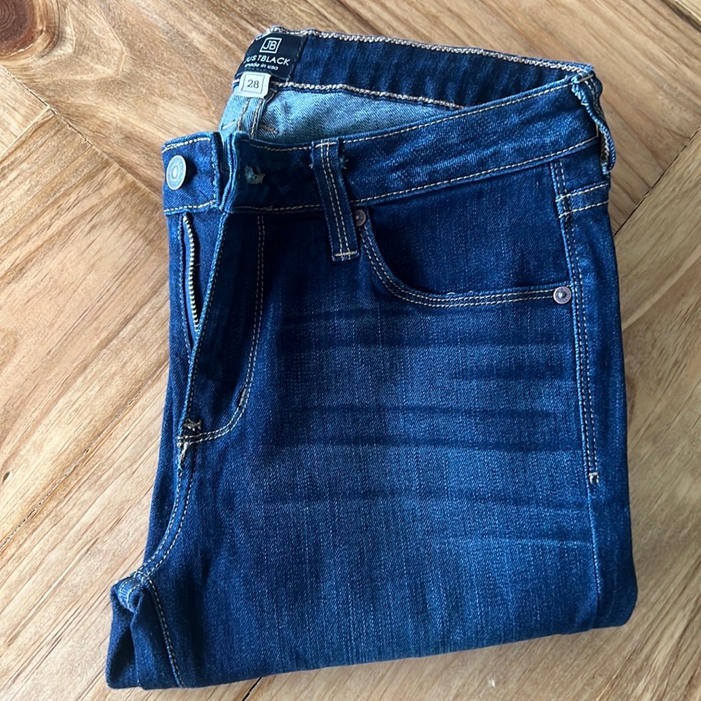 Justblack denim slim/ skinny dark jeans - size 28 - like new